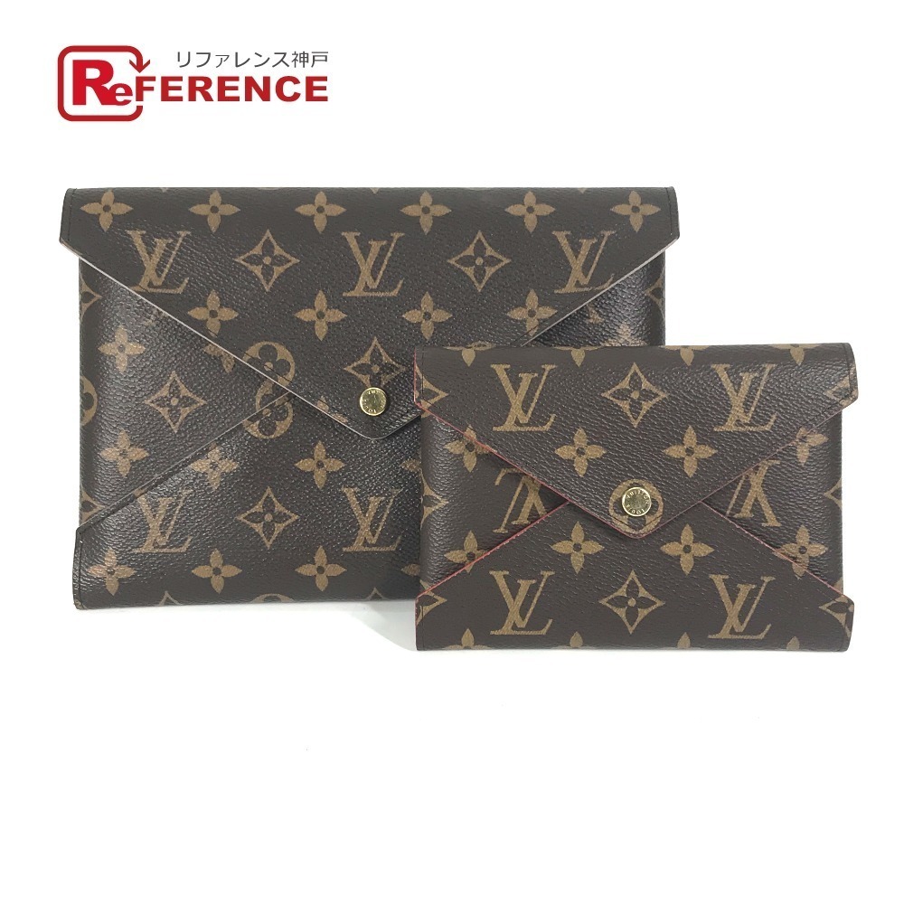 Louis Vuitton Monogram Kirigami Pochette Pouch clutch bag canvas brown